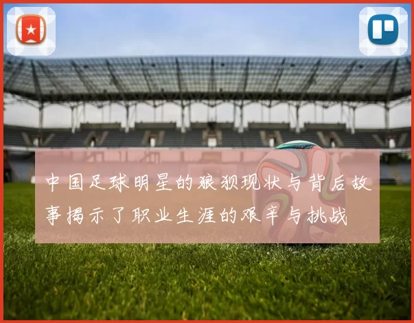 中国足球明星的狼狈现状与背后故事揭示了职业生涯的艰辛与挑战