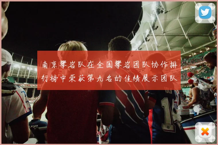 南京攀岩队在全国攀岩团队协作排行榜中荣获第九名的佳绩展示团队实力
