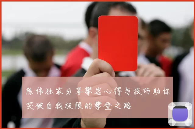 陈伟独家分享攀岩心得与技巧助你突破自我极限的攀登之路